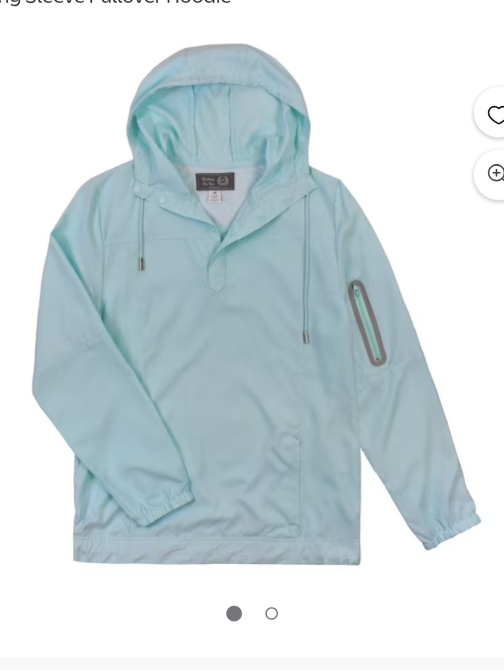 Pale Blue Hoodie with Light Blue Trim